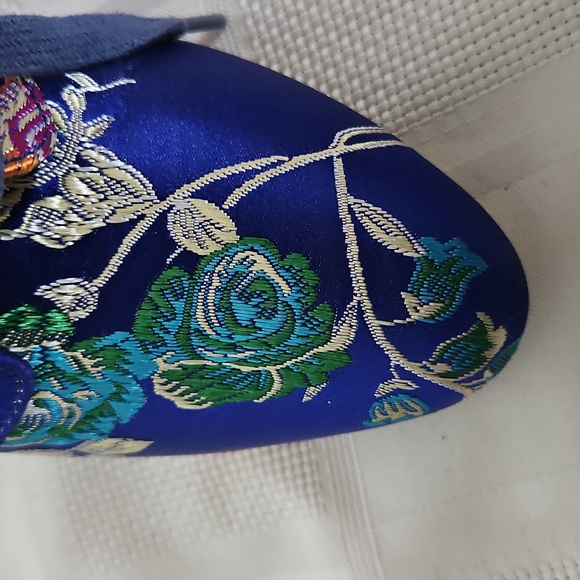 Floral Lace-Up Boots - Blue and Multicolor - Picture 16 of 16